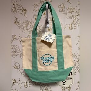 Trader Joe’s Green Spring Canvas Tote Bag